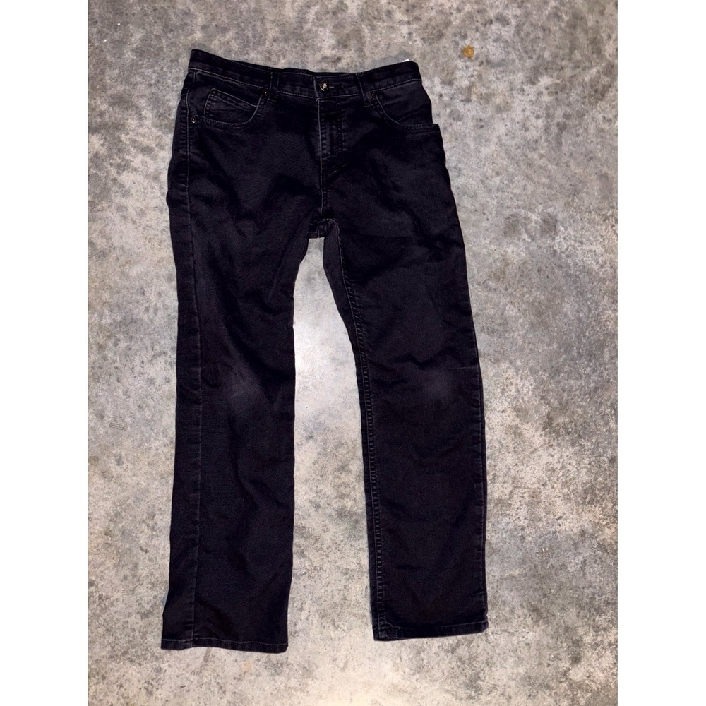 Dickies Flex Work Ankle Pants Men 30X30 Black Canvas Cotton Stretch Straight Leg